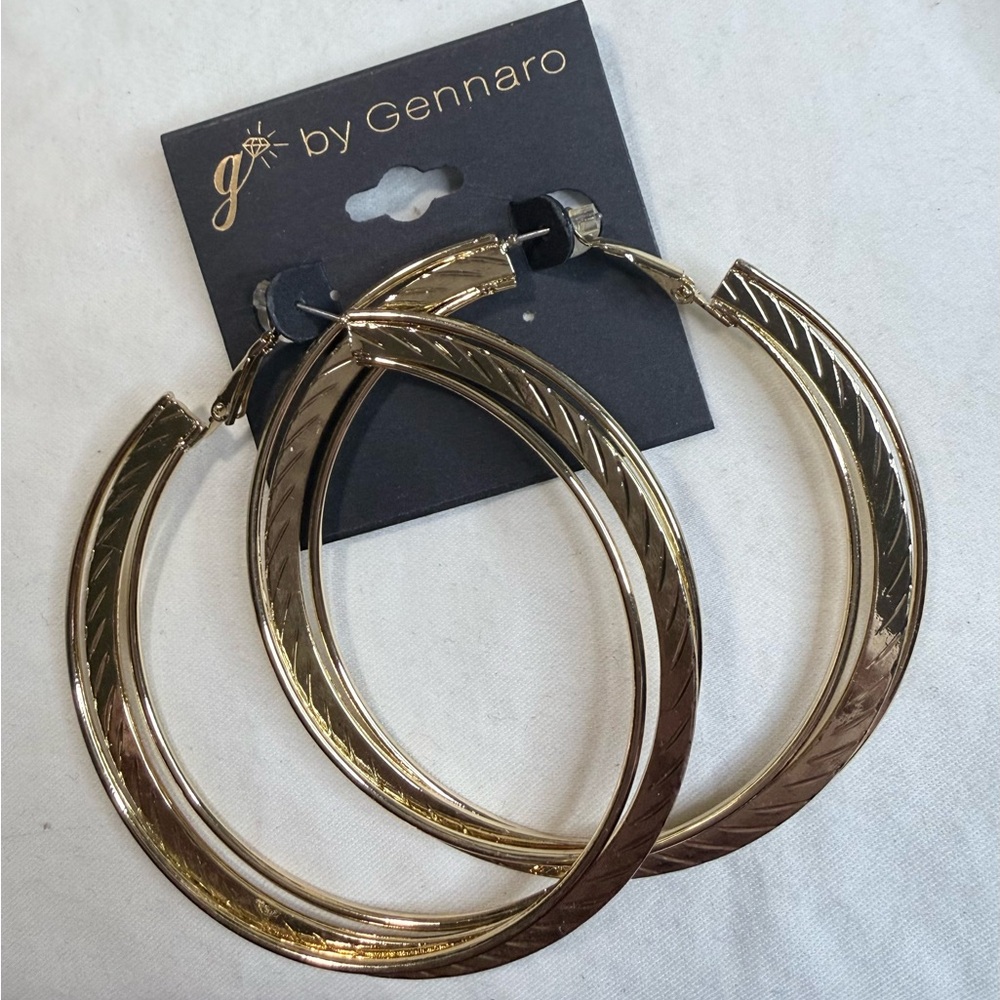 G by Gennaro Gold Hoop Earrings